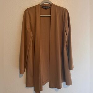 Tan cardigan, perfect for fall.
